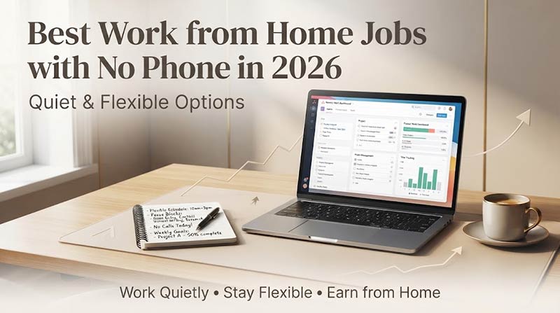 Best Work from Home Jobs with No Phone in 2026: Quiet & Flexible Options